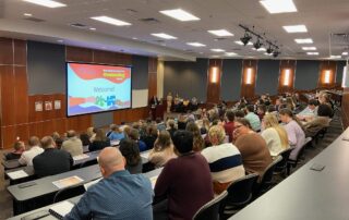 Many people gathered at a symposium presented by the United Way